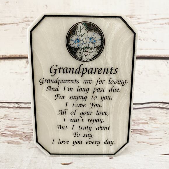 GRANDPARENTS Decorative Plaque Gift - Picture 1 of 4